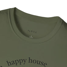 Load image into Gallery viewer, happy spouse, happy house Unisex T-Shirt by B E-Z
