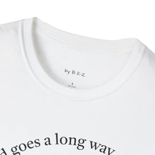 Load image into Gallery viewer, peace of mind goes a long way Unisex T-Shirt by B E-Z
