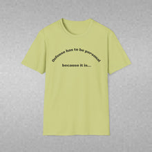 Load image into Gallery viewer, Defense is Personal Unisex T-Shirt by B E-Z
