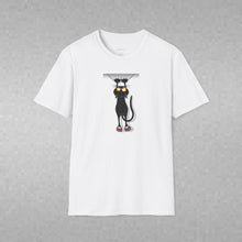 Load image into Gallery viewer, Dangling cat Unisex T-Shirt by B E-Z
