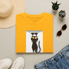 Load image into Gallery viewer, Dangling cat Unisex T-Shirt by B E-Z
