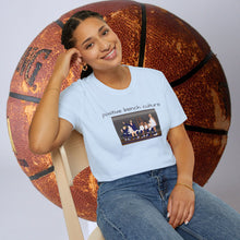 Load image into Gallery viewer, positive bench culture Unisex T-Shirt by B E-Z
