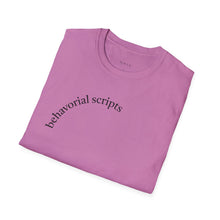 Load image into Gallery viewer, behavorial scripts Unisex T-Shirt by B E-Z
