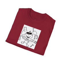Load image into Gallery viewer, Dancing dog Unisex T-Shirt by B E-Z
