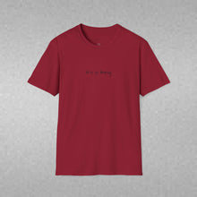 Load image into Gallery viewer, When Black Ink Met White Empty Pages (Back of Shirt) Unisex T-Shirt by B E-Z - It's A Thing
