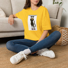 Load image into Gallery viewer, Dangling cat Unisex T-Shirt by B E-Z
