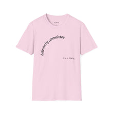 Load image into Gallery viewer, defense by committee Unisex T-Shirt by B E-Z
