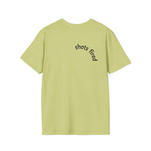 Load image into Gallery viewer, Shots fired Unisex T-Shirt by B E-Z
