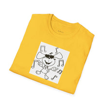 Load image into Gallery viewer, Dancing dog Unisex T-Shirt by B E-Z
