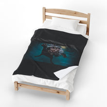 Load image into Gallery viewer, Underwater Dog Velveteen Plush Blanket
