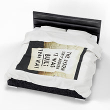 Load image into Gallery viewer, Broken System Velveteen Plush Blanket
