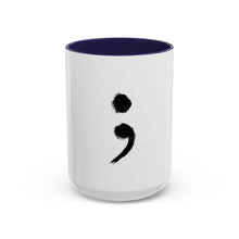 Load image into Gallery viewer, Mental Health Awareness: Semicolon Symbol Coffee Mug (15oz)
