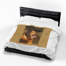 Load image into Gallery viewer, Frenchie sleeping Velveteen Plush Blanket
