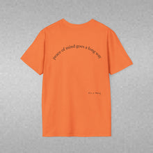 Load image into Gallery viewer, peace of mind goes a long way Unisex T-Shirt by B E-Z
