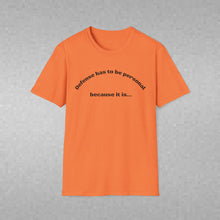 Load image into Gallery viewer, Defense is Personal Unisex T-Shirt by B E-Z
