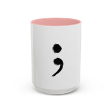 Load image into Gallery viewer, Mental Health Awareness: Semicolon Symbol Coffee Mug (15oz)
