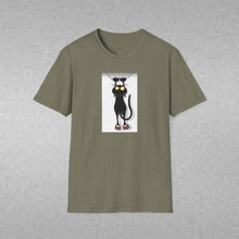 Load image into Gallery viewer, Dangling cat Unisex T-Shirt by B E-Z
