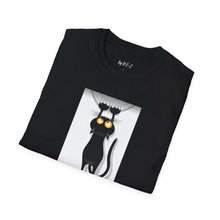Load image into Gallery viewer, Dangling cat Unisex T-Shirt by B E-Z
