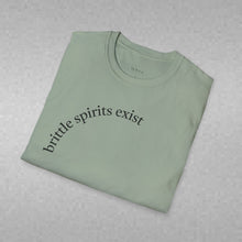 Load image into Gallery viewer, brittle spirits exist Unisex T-Shirt by B E-Z
