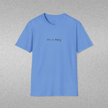 Load image into Gallery viewer, When Black Ink Met White Empty Pages (Back of Shirt) Unisex T-Shirt by B E-Z - It's A Thing

