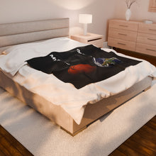 Load image into Gallery viewer, The World, My World Velveteen Plush Blanket
