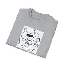 Load image into Gallery viewer, Dancing dog Unisex T-Shirt by B E-Z
