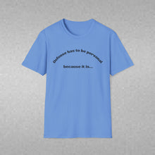 Load image into Gallery viewer, Defense is Personal Unisex T-Shirt by B E-Z
