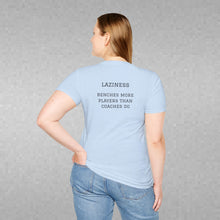 Load image into Gallery viewer, Sports' Greatest Motivator- Laziness (see back) Unisex T-Shirt by B E-Z
