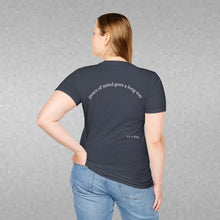 Load image into Gallery viewer, peace of mind goes a long way Unisex T-Shirt by B E-Z
