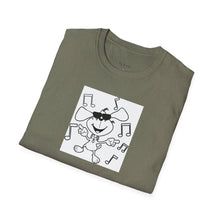 Load image into Gallery viewer, Dancing dog Unisex T-Shirt by B E-Z
