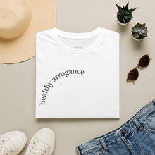 Load image into Gallery viewer, healthy arrogance Unisex T-Shirt by B E-Z
