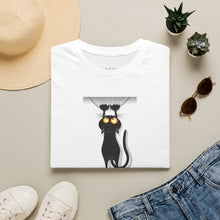 Load image into Gallery viewer, Dangling cat Unisex T-Shirt by B E-Z
