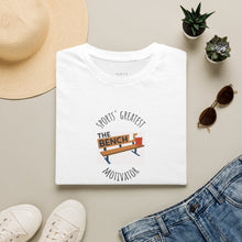 Load image into Gallery viewer, Sports' Greatest Motivator - The Bench Unisex T-Shirt by B E-Z
