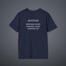 Load image into Gallery viewer, Sports Greatest Motivator- Attitude (see back) Unisex T-Shirt by B E-Z
