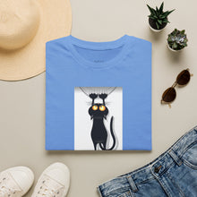 Load image into Gallery viewer, Dangling cat Unisex T-Shirt by B E-Z
