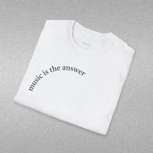 Load image into Gallery viewer, music is the answer Unisex T-Shirt by B E-Z
