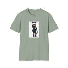 Load image into Gallery viewer, Dangling cat Unisex T-Shirt by B E-Z

