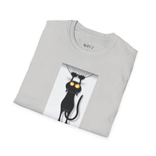Load image into Gallery viewer, Dangling cat Unisex T-Shirt by B E-Z
