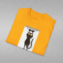Load image into Gallery viewer, Dangling cat Unisex T-Shirt by B E-Z
