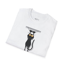 Load image into Gallery viewer, Dangling cat Unisex T-Shirt by B E-Z
