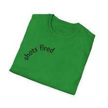 Load image into Gallery viewer, Shots fired Unisex T-Shirt by B E-Z
