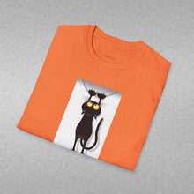 Load image into Gallery viewer, Dangling cat Unisex T-Shirt by B E-Z
