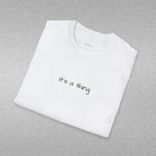 Load image into Gallery viewer, When Black Ink Met White Empty Pages (Back of Shirt) Unisex T-Shirt by B E-Z - It's A Thing
