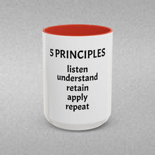 Load image into Gallery viewer, 5 PRINCIPLES Coffee Mug (15oz)
