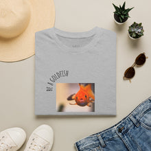 Load image into Gallery viewer, be a goldfish Unisex T-Shirt by B E-Z
