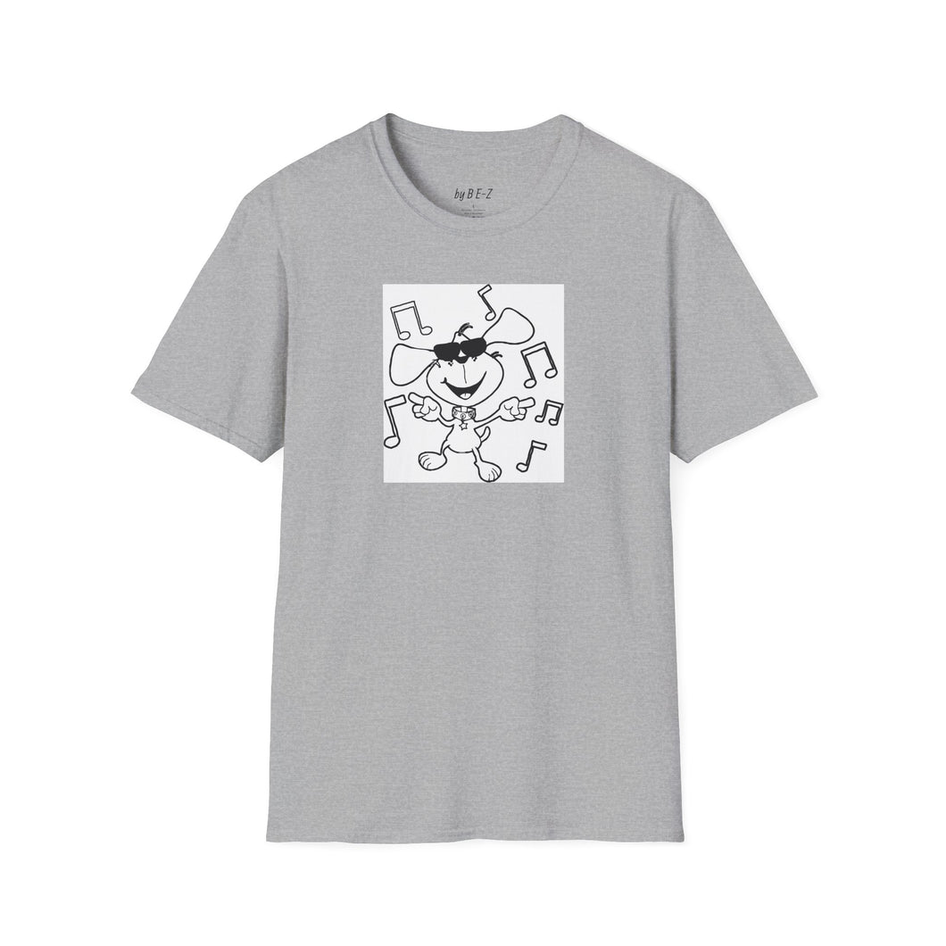 Dancing dog Unisex T-Shirt by B E-Z