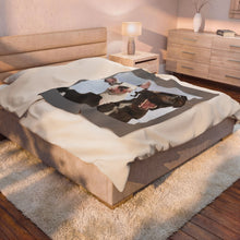 Load image into Gallery viewer, Silly Great Danes Velveteen Plush Blanket
