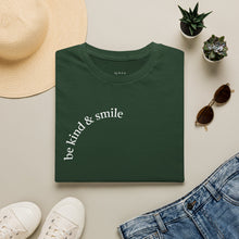 Load image into Gallery viewer, be kind &amp; smile Unisex T-Shirt by B E-Z
