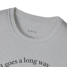 Load image into Gallery viewer, peace of mind goes a long way Unisex T-Shirt by B E-Z
