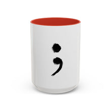 Load image into Gallery viewer, Mental Health Awareness: Semicolon Symbol Coffee Mug (15oz)
